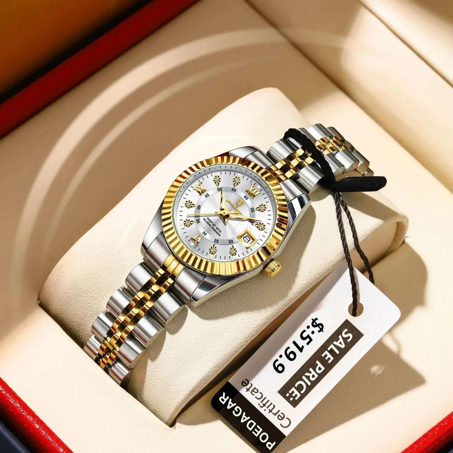 POEDAGAR Luxury Watch For Woman Luminous Waterproof Date Stainless Steel Ladies Watch Fashion Casual Quartz Women's Watches Gift 1