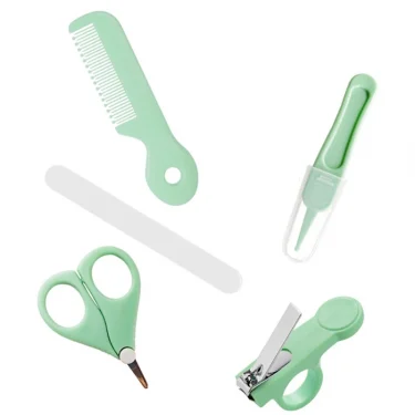 5 Pcs Baby Hair Care Newborn Infant Scissor Hair Comb Nose Cleaner Safety for Toddler Nursing 3