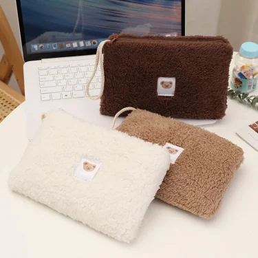 Large Capacity Plush Travel Cosmetic Lipstick Storage Bag Women Makeup Kits Baby Items Organizer Newborn Diaper Bag Organizer 6