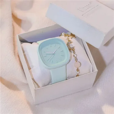 Ins Design Watch for Female Student with High Aesthetic Value Temperament Elementary and High School Minimalist Style Wristwatch 4