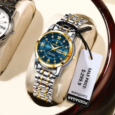 POEDAGAR Women Wristwatch Luxury Quartz Ladies Watch Waterproof Stainless Steel Luminous Date Week Women's Watches Dress Clock 6