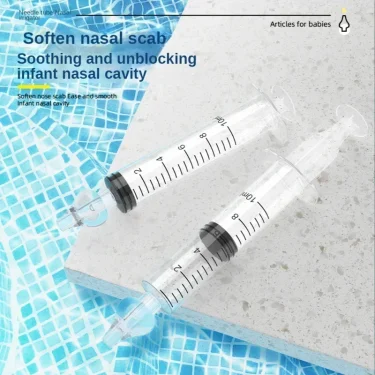 Baby Nose Cleaner 2Pcs Nasal Washer Needle Tube Washer 10ML Infant Nasal Aspirator Cleaner Syringe Washing Baby Care Tools 3
