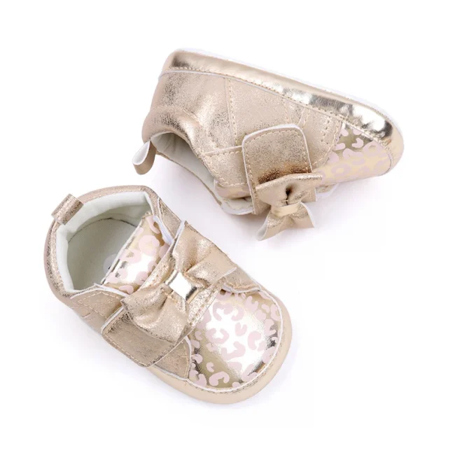 Baby Shoes Cute Bowknot Baby Girl Beautiful Shoes for 0-6-12 Months Soft High-quality Shiny Glitter New Fahion for Babys 6