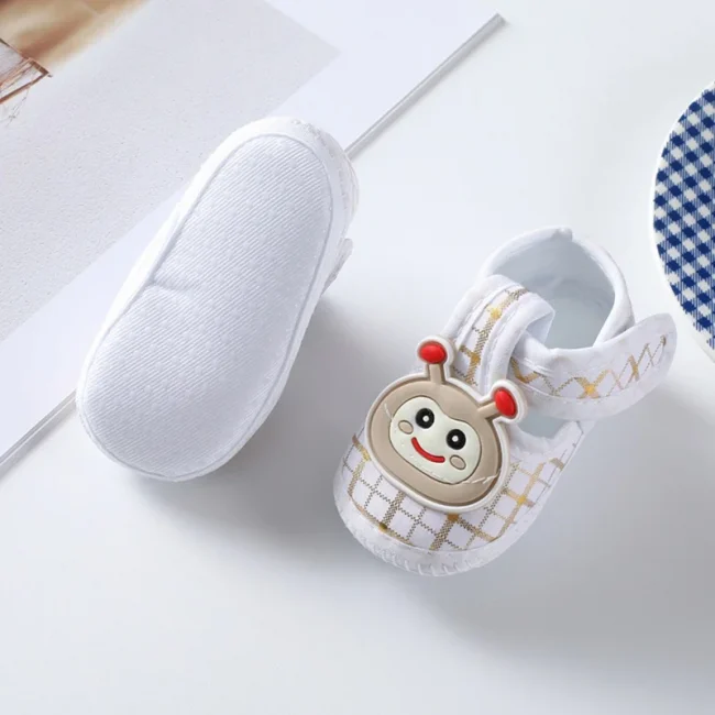Newborn Baby Girl Boy Shoes Cartoon Pattern Soft Sole Anti-slip Shoes Toddler Cotton Shoes First Walkers 5
