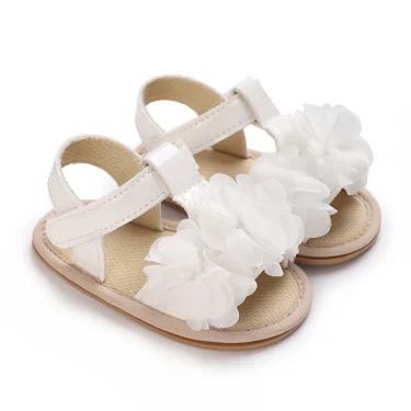 0-18 months summer baby girl sandals fashionable white princess baby shoes non slip comfortable casual walking shoes 2
