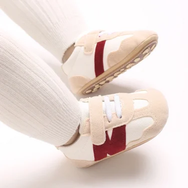 Newborn Baby Sneakers Letter Patchwork Baby Casual Shoes Anti-slip Hundred Toddler Baby Boys Girls Shoes 0-18 Months 5