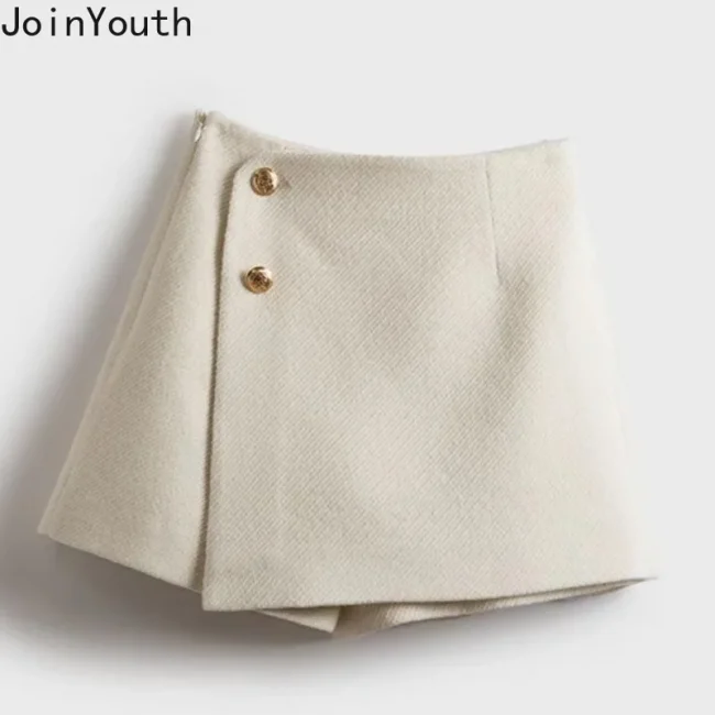 Temperament Skirts for Women 2023 Faldas Mujer De Moda High Waist Tunic Thicked Jupe Fashion Irregular Mini Skirt Korean Saia 6