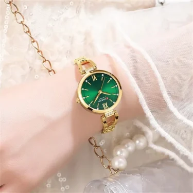 CURREN 9092 Quartz Watches Women Elegant Bracelet Stainless Steel Strap Rhinestone Fashion Ladies Simple Watch Gifts reloj mujer 4