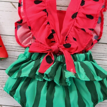 ma&baby 0-24M Newborn Infant Baby Girls Romper Cute Watermelon Jumpsuit Playsuit Sunsuit Summer Clothing Overalls D01 3