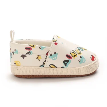 0-18Months Cute Cartoon Newborn Baby Prewalker Girls Boys Casual Shoes Leather Non-Slip Soft-Sole Infant Toddler First Walkers 5