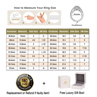 Newshe Original 925 Silver Moissanite Rings with GRA Certificate D Color VVS1 Diamond Wedding Ring Set for Women Luxury Jewelry 6