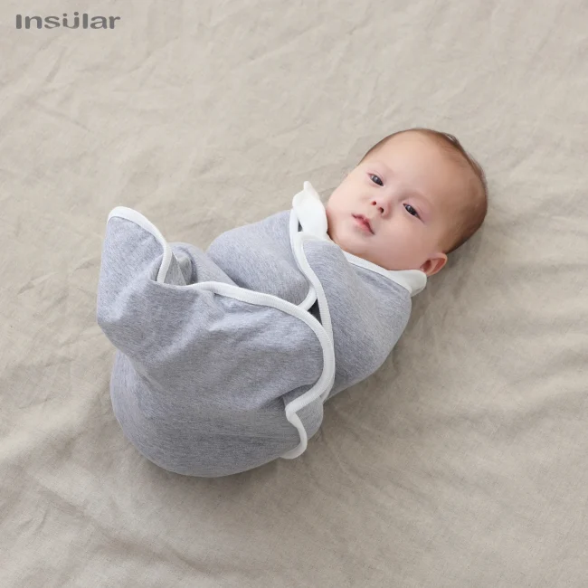 Newborn Baby Swaddle Raised Hand Anti-shock Swaddle Blanket Double Zipper Newborn Baby Cotton 2