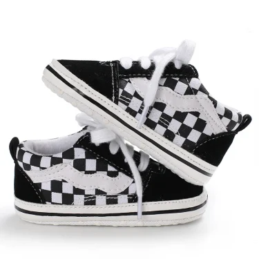 Newborn Baby Canvas Shoes Anti-slip Soft Baby Boy Girl Sneakers Casual Multi-Color Toddler First Walkers Crib Shoes 6