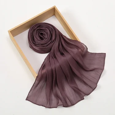 Muslim Fashion Hijab Scarf Head Scarf Headwraps For Muslim Women Head Wrap Islamic Shimmer Silk Shawl Luxury scarfs 180*70cm 6