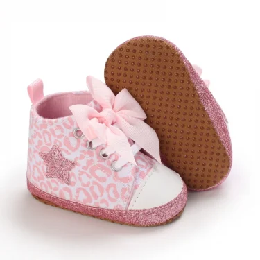 Spring and Autumn Women's Baby Casual Sports Shoes Soft Sole Anti slip Indoor and Outdoor Walking Shoes First Step Walking Shoes 3
