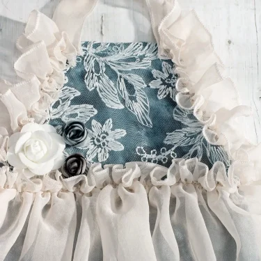 Ylsteed 2 Pcs Set Newborn Chiffon Romper+Headband for Picture Props Infant Rose Lace Outfits for Photo Shooting Baby Girl Props 4