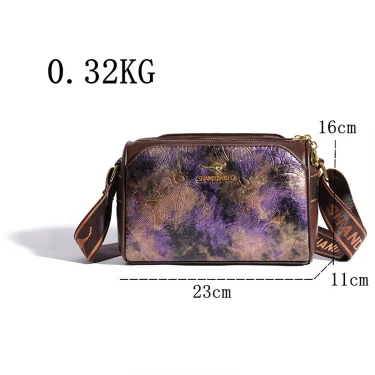 Luxury Printing light Leather Female Messenger bag Purses Designer Women Handbag High-quality Shoulder Crossbody Bags Bolsos 4