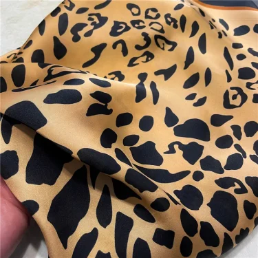 Luxury Brand Leopard Print Square Scarf Women's Imitation Silk Scarf Casual Versatile Decoration Small Neck Scarf 70CMx70CM 6