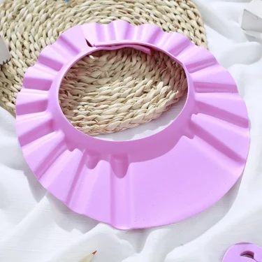 Girl boy Safe Shampoo Shower Bathing Bath Protect Soft Cap Hat For Baby Wash Hair Shield Children Bathing Shower Cap Hat Kids 3