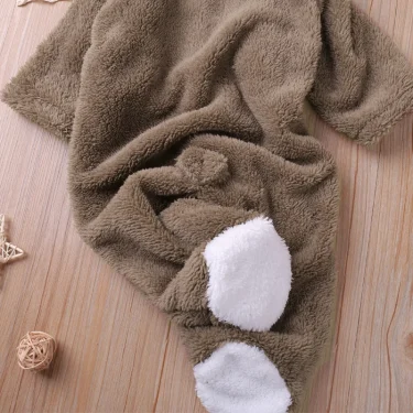Humor Bear Autumn Cartoon Style Winter Long Sleeve Baby Boys Girls Rompers Toddler Kids Playsuit Jumpsuits Baby Clothes 5