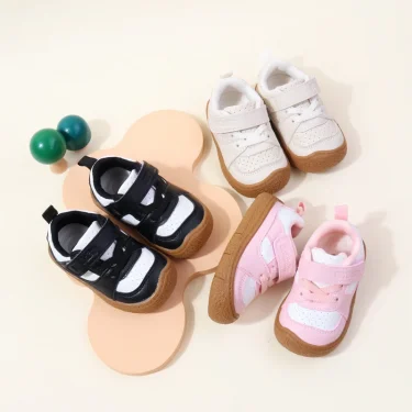 Baby Shoes High Quality Toddler 1-5 Years Rubber Sole Anti-slip Soft PU for Boys and Girls Spring and Autum Style Ooydoor BM06 3