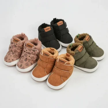 Baby Shoes Boy Girl Winter Warm Infant Snow Boots Fleece Soft Bottom Shoe Newborn Indoor Sneakers Toddler First Walkers 1