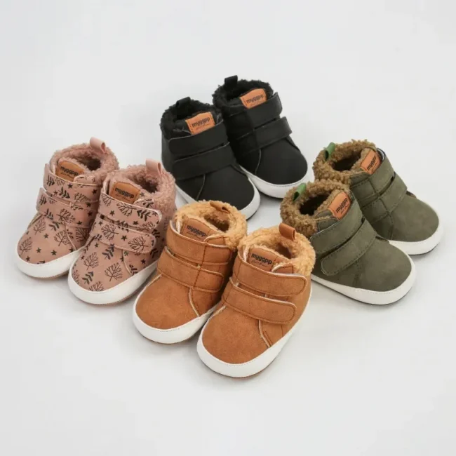 Baby Shoes Boy Girl Winter Warm Infant Snow Boots Fleece Soft Bottom Shoe Newborn Indoor Sneakers Toddler First Walkers 1
