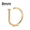 Gold 8mm D Type