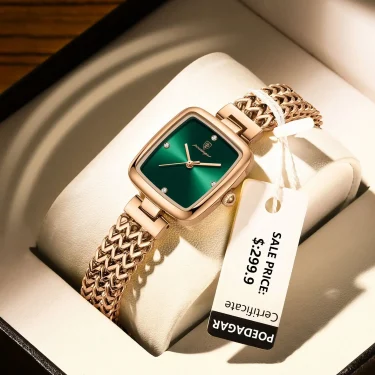 POEDAGAR Luxury Square Watch for Woman Waterproof Stainless Steel Ladies Quartz Watch Dress Elegant Women Watches Fashion reloj 1