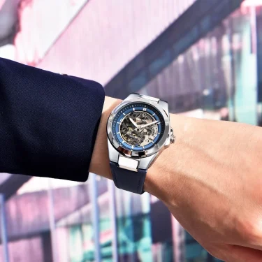 Benyar New Skeleton Automatic mechanical wristwatch Fashion Classic Watch Alloy daily waterproof watch BY5207 Hombre reloj 2