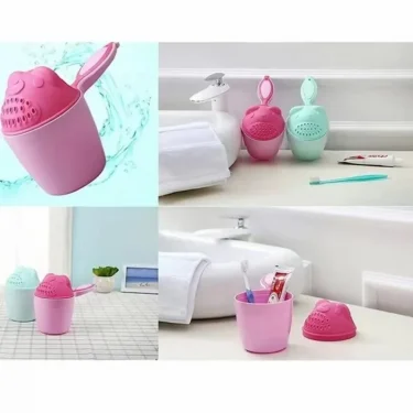 （2 colors）Protect Your Baby Eyes with This Shampoo Rinse Cup Multifunctional Bathing Supplies Shower Tools for Kids 3
