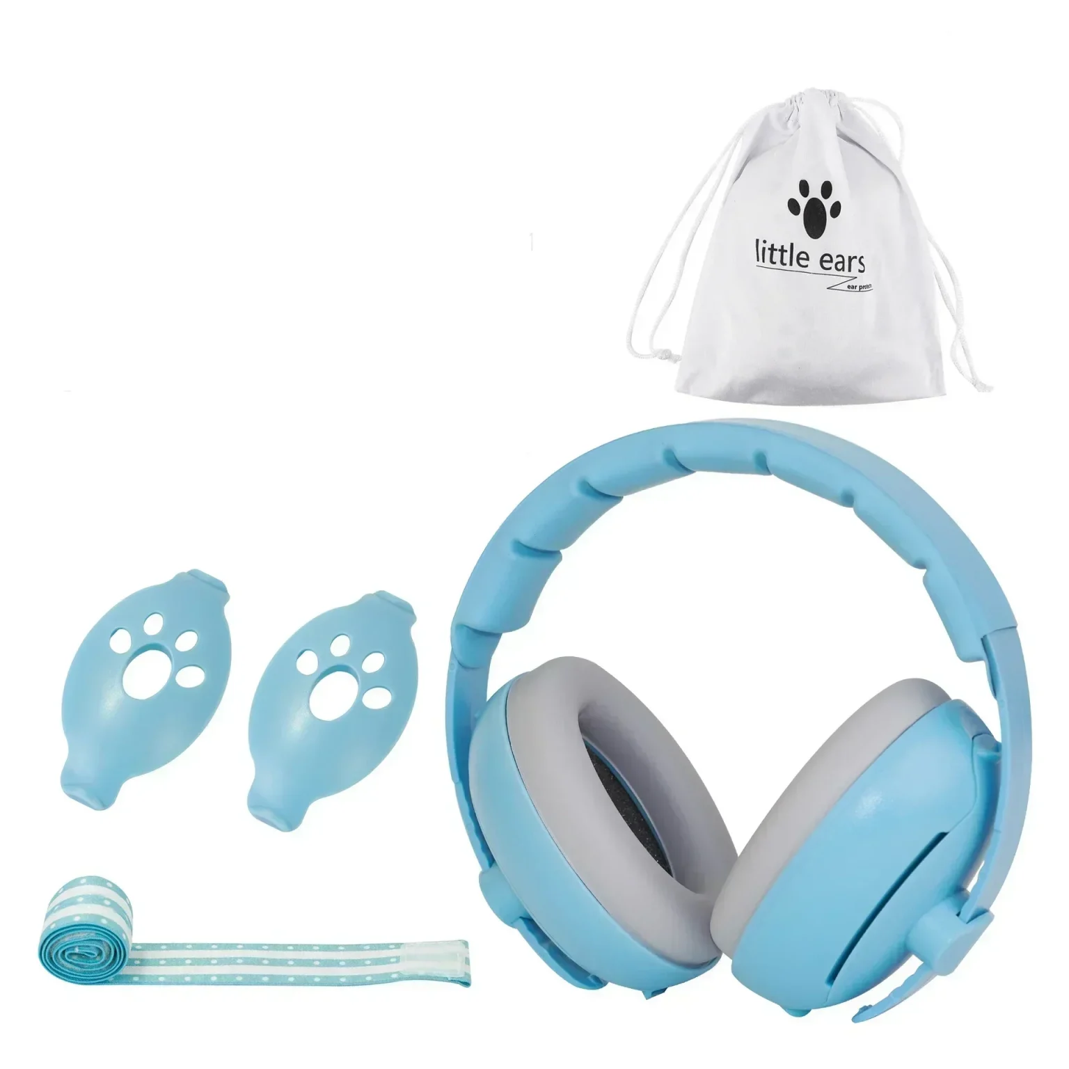 Baby Ear Protection Noise Cancelling Headphones 2-in-1 Convertible Design Noise Reduction Earmuffs for Infant Improves Sleep 3