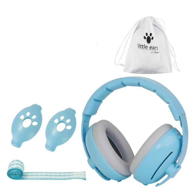 Baby Ear Protection Noise Cancelling Headphones 2-in-1 Convertible Design Noise Reduction Earmuffs for Infant Improves Sleep 3