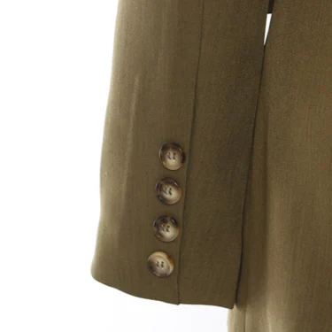 EAM Women Green Corss Bandage Pocket Elegant Blazer New V-neck Long Sleeve Jacket Fashion Tide Spring Autumn 1DH7482 6