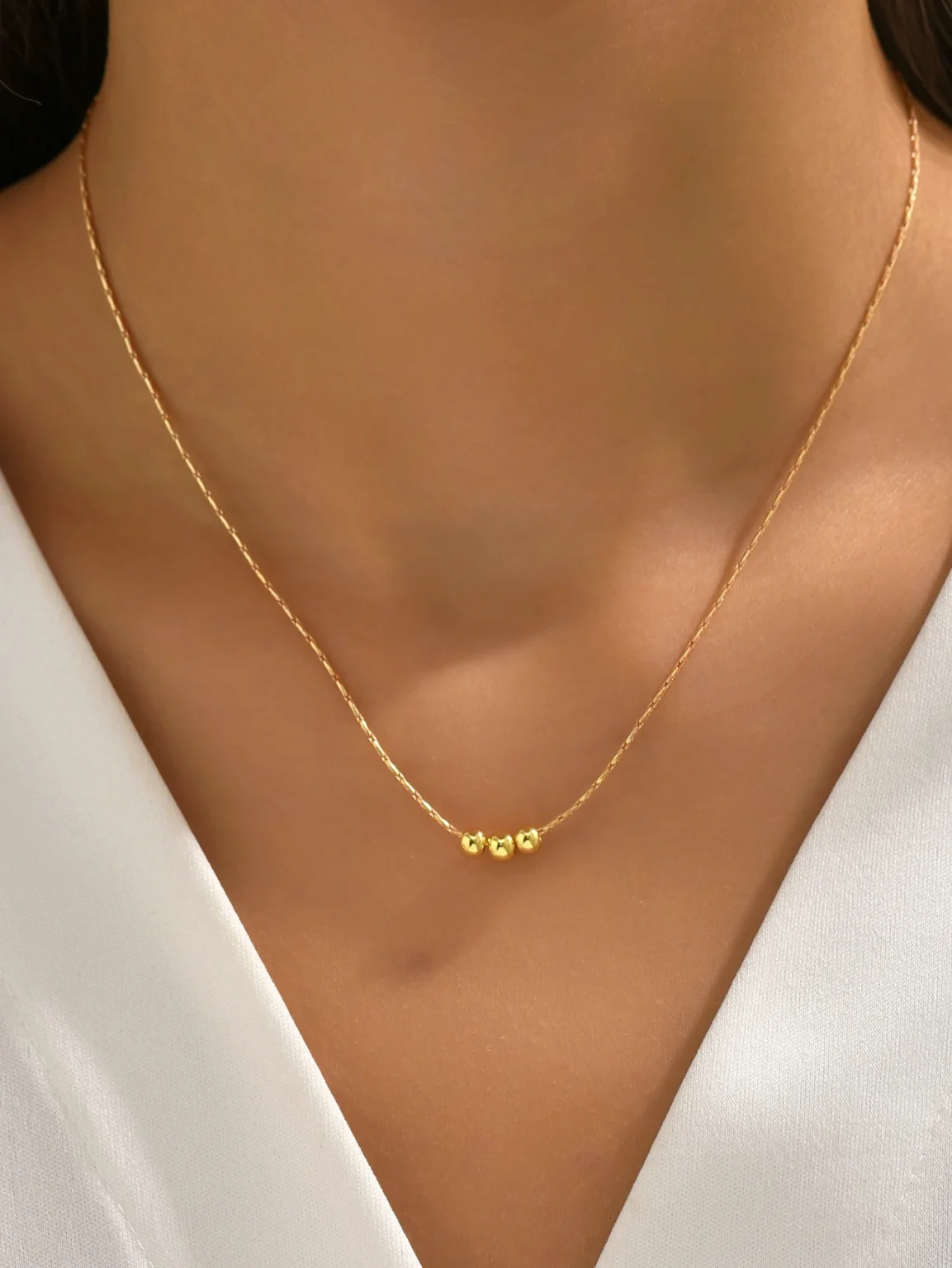 Stainless Steel Necklaces New Trend Gold Color Silver Color Metal Charms Pendants Chains Fashion Necklace For Women 1