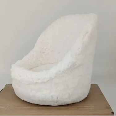 Newborn Baby Photography Props Posing Mini Sofa White Round Sofa Studio Auxiliary Accessories Baby Furniture Studio Posing Sofa 5