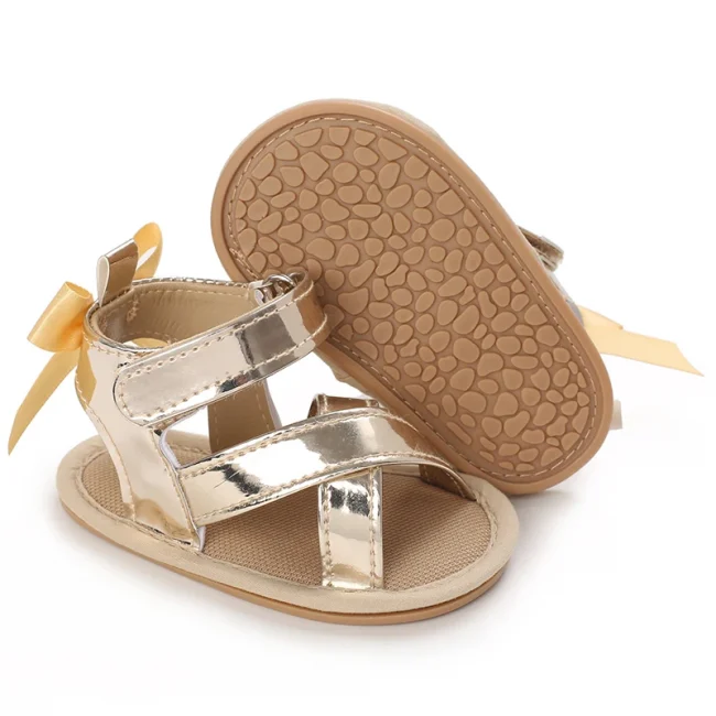 Summer casual sandals with golden theme fashionable and classic baby girl shoes comfortable and non slip baby walking shoes 3