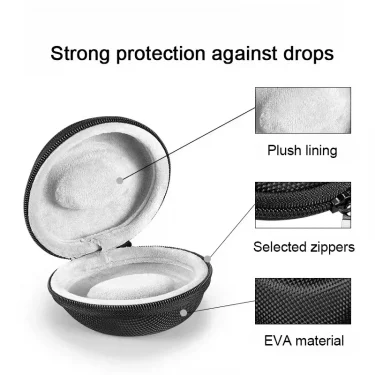 Portable EVA Single Watch Travel Case Watch Storage Organizer Box Watch Holder Waterproof for Smartwatches Zippered Container 4