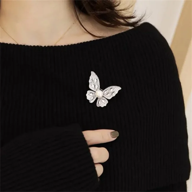1Pc Fashion Butterfly Brooch Elegant and Exquisite Luxury Jewelry Clothing Backpack Accessories Party Banquet Birthday Gift 2025 4