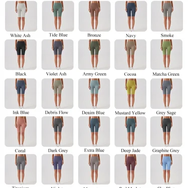 Summer Women Yoga Shorts Naked Feel Sports Shorts  Fitness Tights High Waist Gmy Running Push Up Clothes Workout Cycling Shorts 6