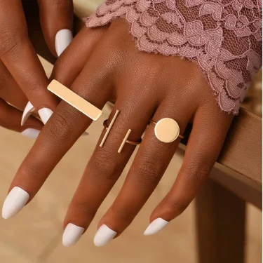 2025 women ring set bague femme matching rings bohemian fashion jewelry schmuck finger accesorios mujer couple gift wholesale 1