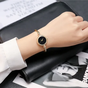 5PCS Women Simple Small Bracelet Watches Stainless Steel Retro Ladies Quartz Wristwatch Fashion Casual Female 2