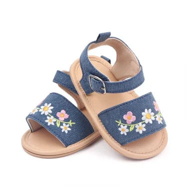 Baby Girl Summer Sandal Embroidery Flower Design for 0-1 Years Old 5