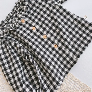 Spring Fashion Muslin Infant Baby Girls Shirt Full Sleeve Toddler Girls Floral Bottoming Shirts Baby Items Newborn Baby Clothes 6