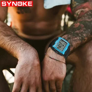 SYNOKE Digital Watch For Men Big Numbers Easy to Read 3ATM Water Resistant Men Digital Watch Outdoor Sports Luminous Function 3