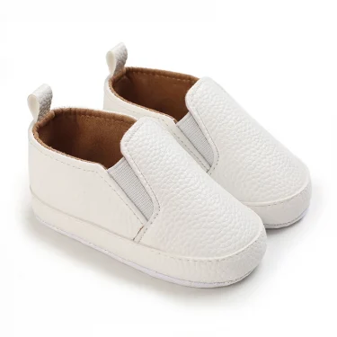 Classic Fashion Boy And Girl Flat Walking Shoes PU Soft Sole Non-slip Shoes For Newborn Babies First Walker Walking Shoes 2