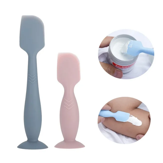 Baby Diaper Cream Spatula for Butt Paste Soft Silicone Brush Applicator Infant Butt Cream Spoon Newborn Baby Product 1