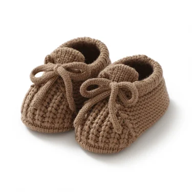 Newborn Baby Shoes Knitted Infant Boys Girls First Boots Fashion Solid Toddler Kid Bed Footwear 0-18M Warm Clothing Accessories 2