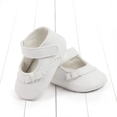 Baby Girl Shoes Soft PU Mary Jane Casual Walking Shoes Indoor Prewalking Birthday Gift for Baby Girl 0-1 Years 2023 New Fashion 2