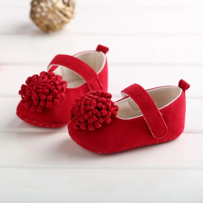 0-18 Months Newborn Baby Girl Walking Shoes Princess Shoes Little Baby Soft Bottom Anti Drop Girls Toddler Shoes 5